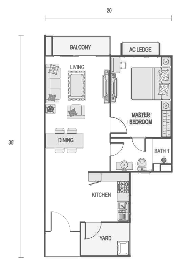 Living & Entertaining Level (Ground Floor)